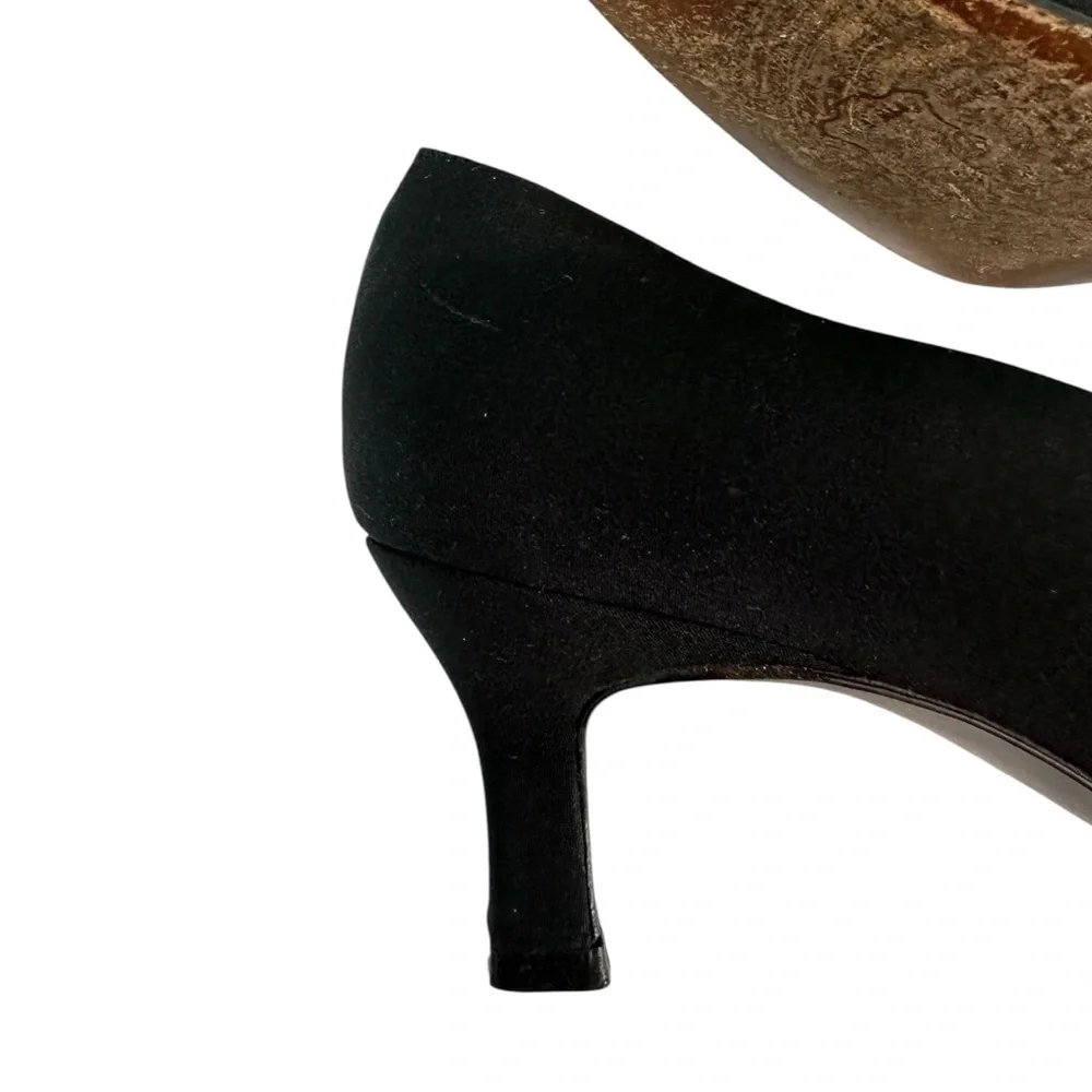 Stuart Weitzman Black Heels with Sparkling Details